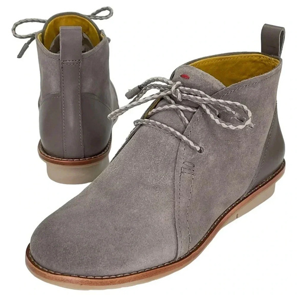 ED by Ellen Walhala Grey Suede Leather Womens Chukka Boots Size 6M - Picture 10 of 13